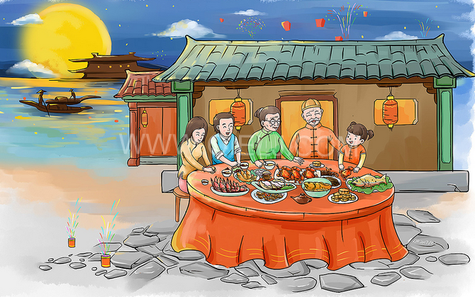 賞中秋圓月享美好時光，企鵝糧油機(jī)械祝您中秋團(tuán)圓快樂(圖2)